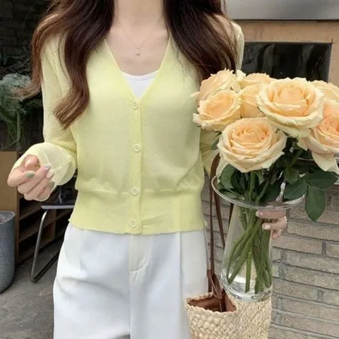 [하프클럽/모노무드] 여름 베이직 여자 얇은 아우터 올데이 비침 소재 파스