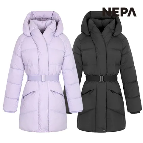 여성 숄 미드 다운자켓 7J82063