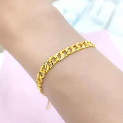 순금 24K 디자인 체인 베이직 금 팔찌 11.25g