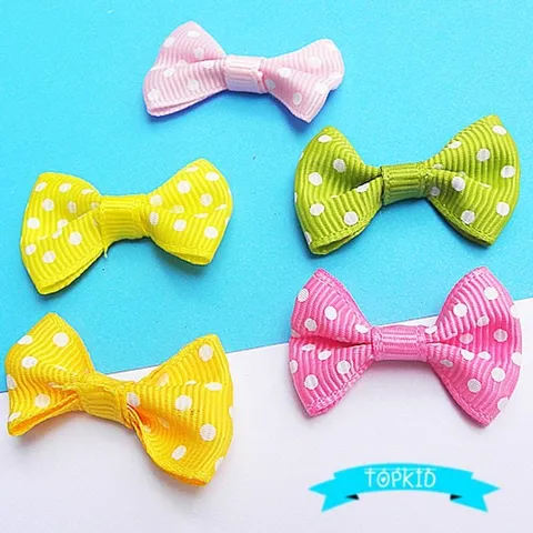 땡땡이리본 대 약 13개(색상선택) 탑키드 topkid 완성리본 패턴리본 리본끈 도트 도트리본