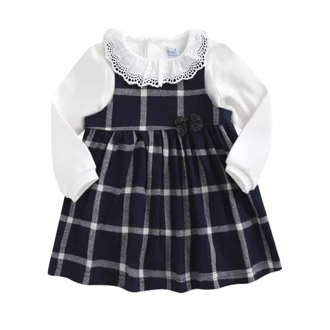 스쿨체크 원피스 2종세트