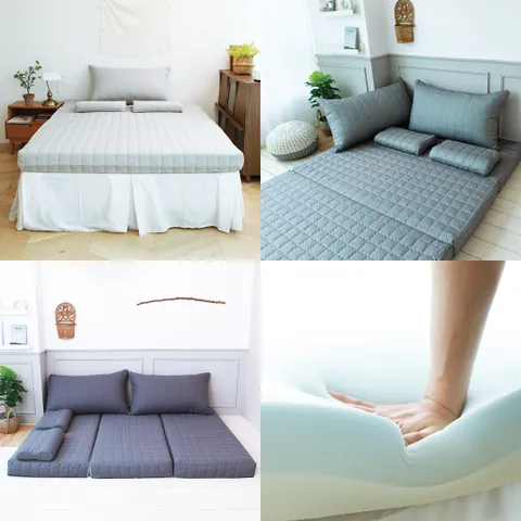 린폴 3단 접이식 매트리스 싱글 퀸  8cm 12cm 베개세트 패드세트 모음