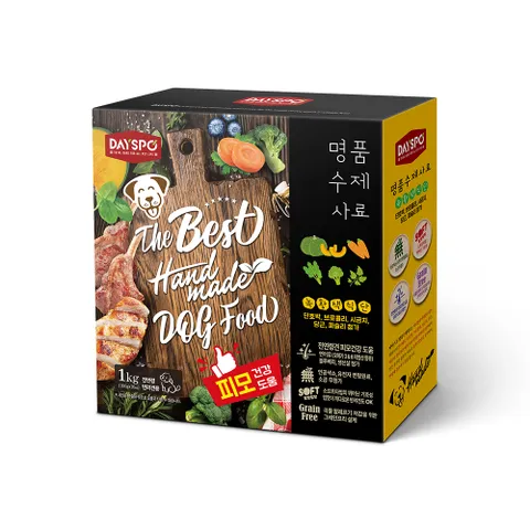 데이스포 명품수제사료 녹황색식단 1kg