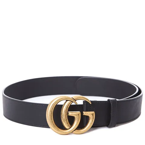 앤틱 골드버클 GG 마몽트 래더 벨트/397660 AAA5Z 1000