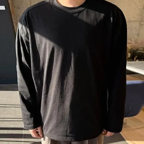 [브리치]  / 수피마 절개 긴팔 티셔츠