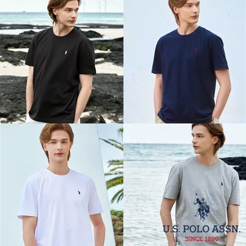 [U.S POLO ASSN.] 25SS 라운드넥 티셔츠 남성 4종