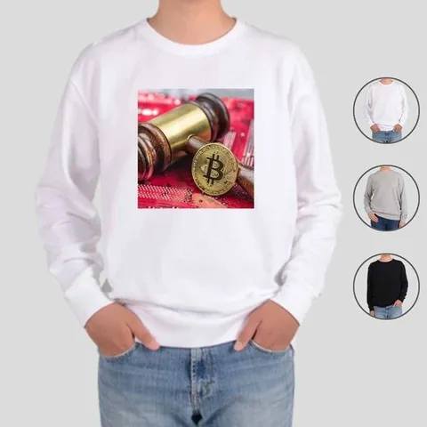 [하프클럽]  맨투맨 전색상 비트코인 알트코인 가상화폐 A1