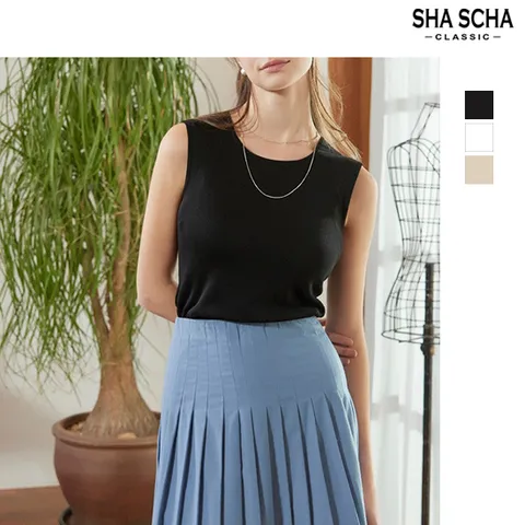 [홈쇼핑인기]세미 스퀘어넥 니트탑 1종