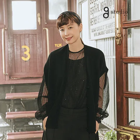 [최초가 89,900]25SS 캐시미어 혼방 홀가먼트 케이프베스트