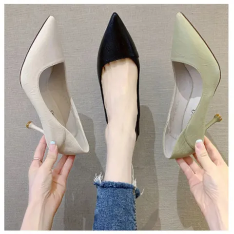 여자펌프스힐 3컬러 1P 7cm 하이힐 여성 직장인 구두 여자펌프스힐 여자정장구두