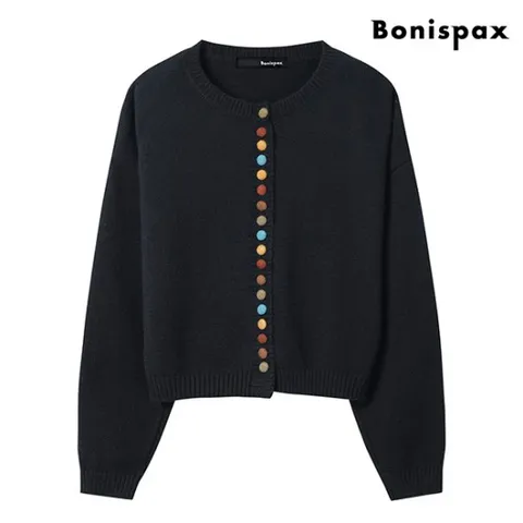 [시즌오프] 정상가:79,000원｜컬러 버튼업 데일리 라운드 긴팔 가디건 (XO4CK014L0)