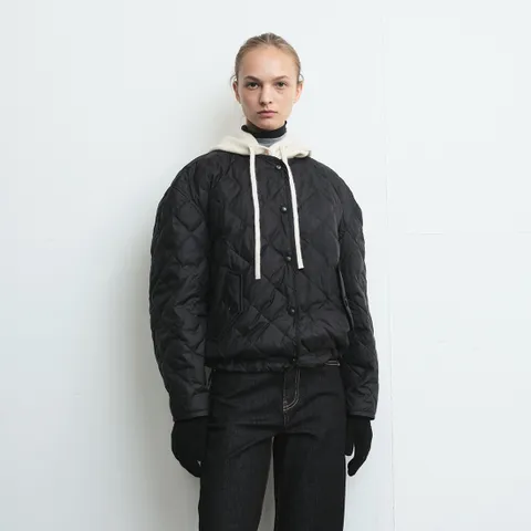 셀렙샵 에디션 25FW 퀼팅 후디 다운 패딩점퍼