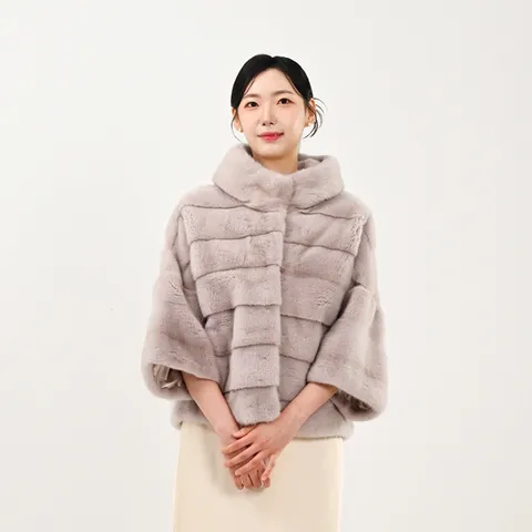 코펜하겐퍼 휘메일풀스킨 호리젠탈 나그랑 밍크코트 국내생산 본사직영(WJF2025BAN10)