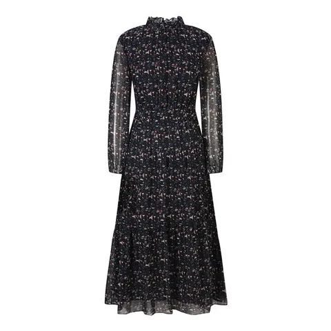 [하프클럽] 프릴넥 프린팅 쉬폰 원피스SIOAC2506 H