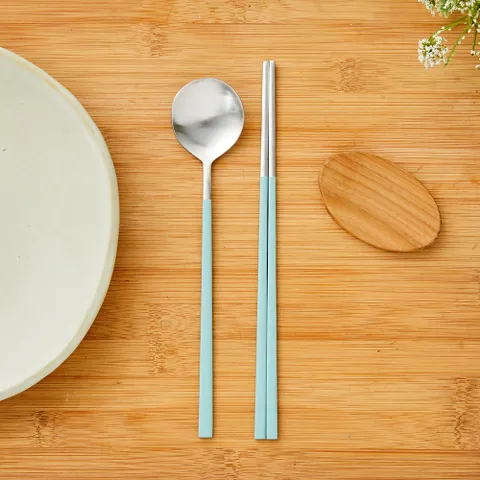 동글이 수저 세트 그린