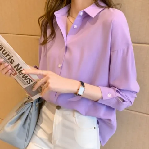 캐주얼 셔츠 루즈핏 밴딩 소매