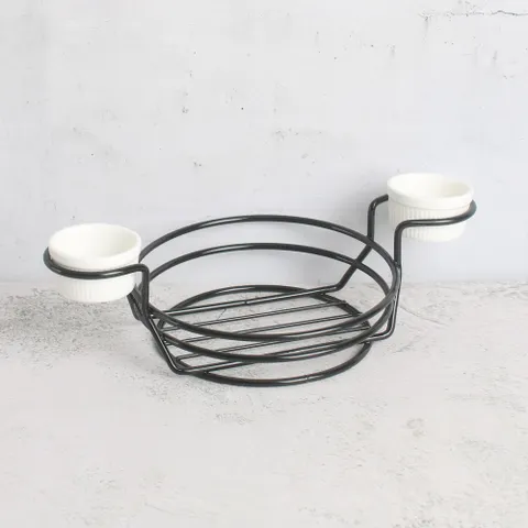 원형 소스 와이어 바스켓 2구 DS-31331