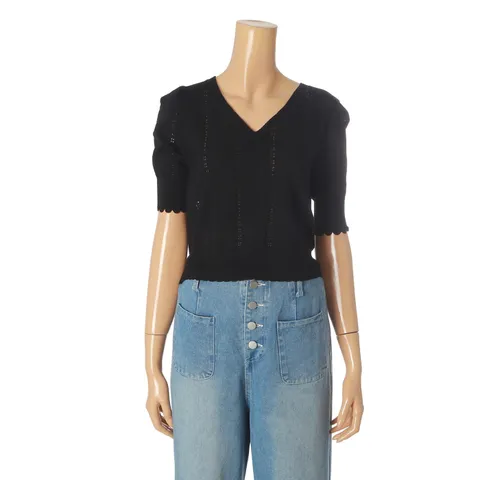 [롯데백화점][파파야]브이넥니트티셔츠(PNNPKT016B)