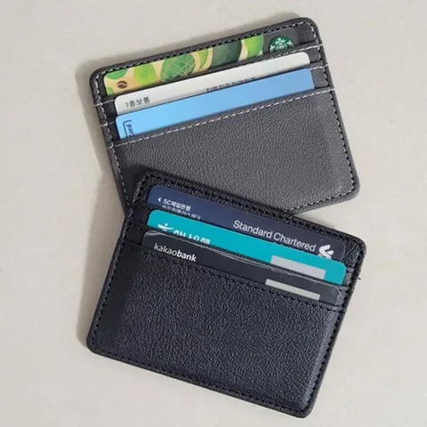 알티피아 남성 얇은 미니 카드지갑 교통카드 신용카드 교통카드 신용카드 회사 사무실 교회 학교