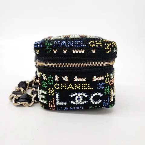 [구구스]중고명품  진주 큐빅 장식 큐브백 (NO 10098438)