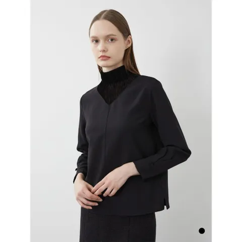 벨벳패치블라우스VOCAL3W9121