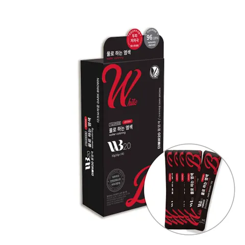 새치 커버 물염색약 어성초 맥주효모 영양 다크브라운