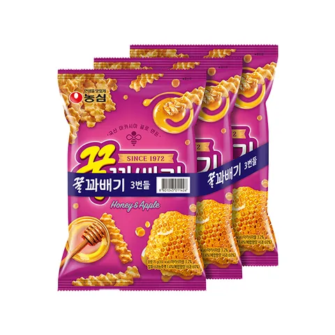 꿀꽈배기 3번들 70g x 3봉 x 8팩 / 총24봉
