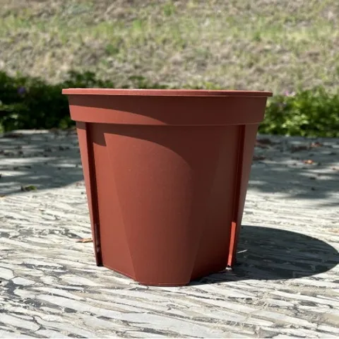 가네야 브라운 슬릿 원형 화분 EU15. 로즈마리 플라스틱 프라스틱 컵 포트.