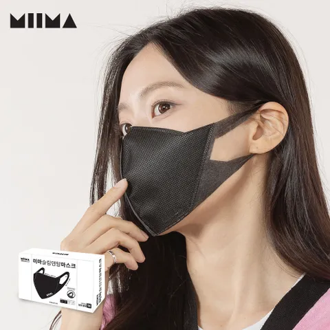 미마 슬림덴탈마스크 중형 검정 (50개입)