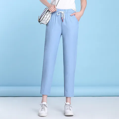 1+1 라이트 텐셀 밴딩 데님 팬츠