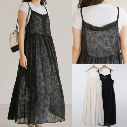 [브리치]  / 위쉬몰 LY 버블시스루나시원피스(T956H503) 빅사이즈