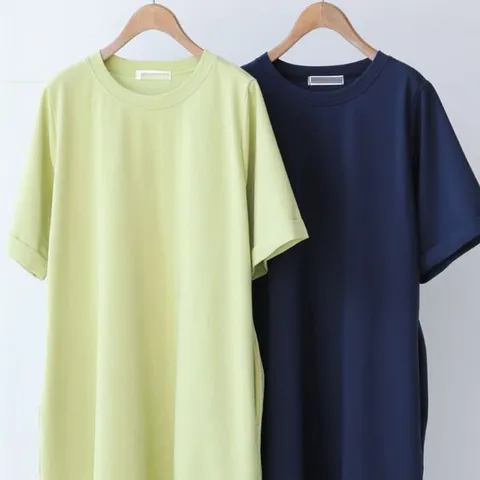 [하프클럽/모노무드] 407S458S 데일리무지면롱원피스 마담옷 빅