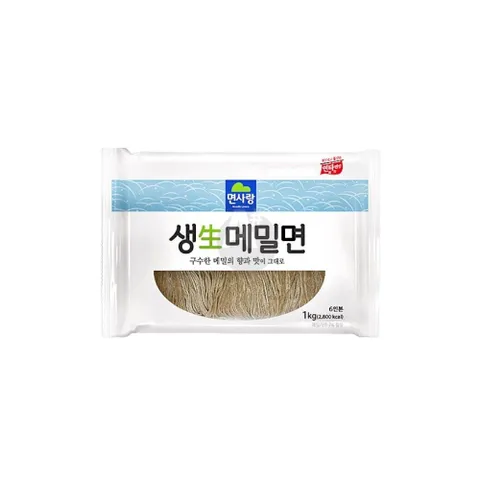 면사랑 생메밀면 전문점용 1Kg 생메밀국수 막국수 여름별미 소바면 냉메밀소바 메밀막국수