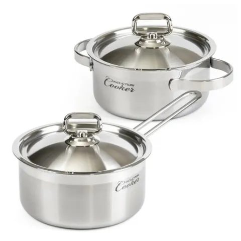 키친아트 스테인레스 인덕션냄비 인덕션쿠커 2종세트