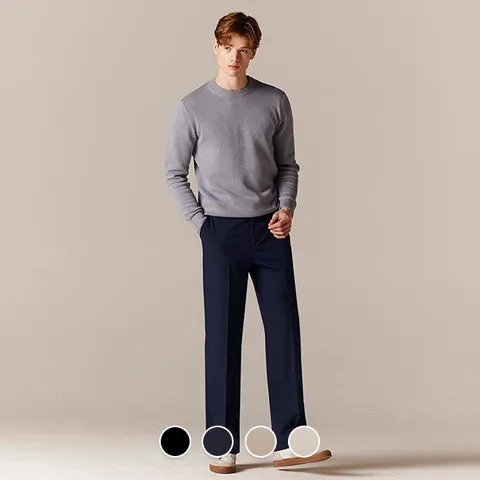 113512 차은우착용 스트레이트 히든밴딩 슬랙스