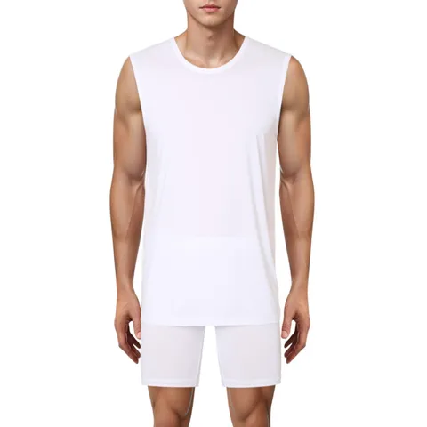 [롯데백화점](언더웨어)]RU1715MPT1715LSET 아쿠아X 남성 쿨 머슬런닝 롱드로즈 2칼라세트