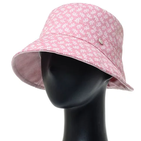 [하프클럽/UAU003.미니꽃 중년 여성 벙거지 모자 버킷햇 봄 여름 엄마 챙모자