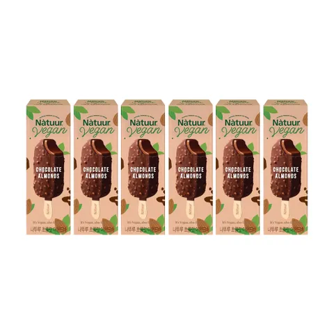 나뚜루 비건 초콜릿 아몬드 바 90ml x6