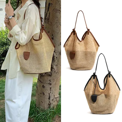 [브리치]  / 페이퍼 지사 라탄 숄더백 (2color)