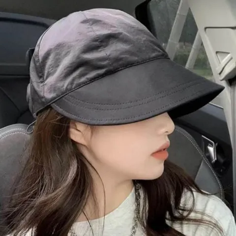 공항모자 사이즈조절 여성 캐주얼 공항 컨셉 여름 패션 모자