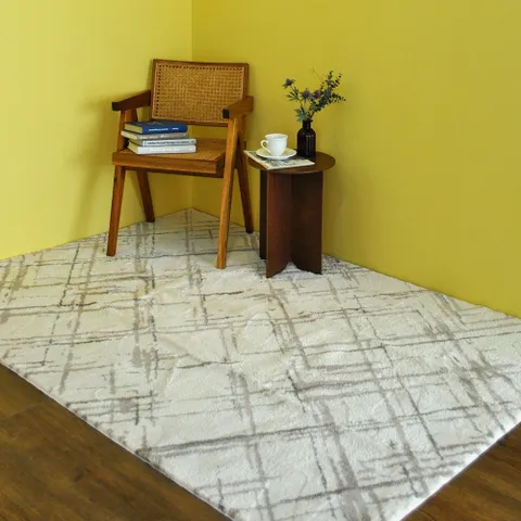 샤인러그 딜런 체크 극세사 거실카페트 140x200