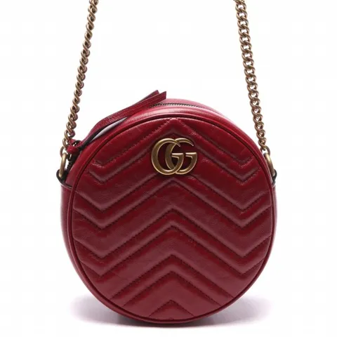 22SS 여성 GG 마몽 미니 라운드 숄더백 550154_0OLET_6438_22S