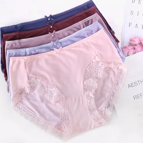 여성 모달 레이스 맥시팬티 5매입 MR-529