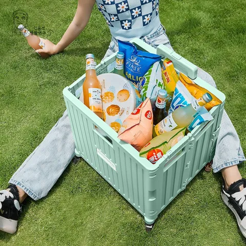 핸드카트 접이식 쇼핑카트 360도 손수레 장바구니 폴딩 캐리어