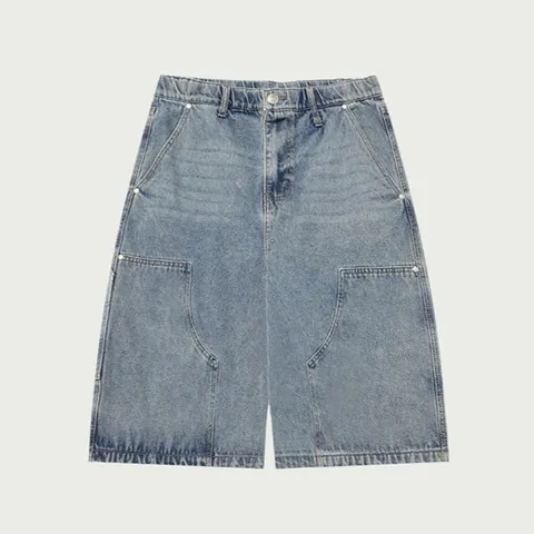 (모다대전)10520-056-402-10-295남성 히든밴딩 버뮤다 더블 카펜터 데님_DJ