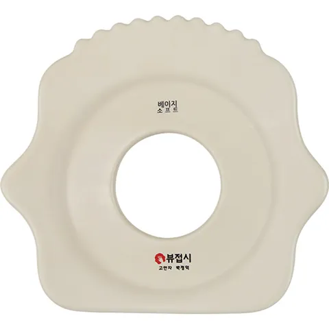 베이지 소프트 도자기 괄사 마사지기