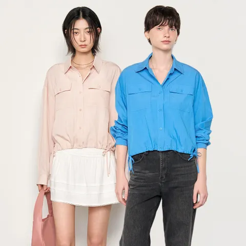 포켓 블루종 셔츠 [4COL] / WBE1L03511