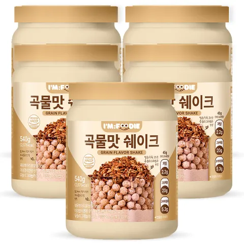 아임푸디 맛있는 곡물맛 단백질쉐이크 고단백 저당 프로틴 단백질보충제 5개