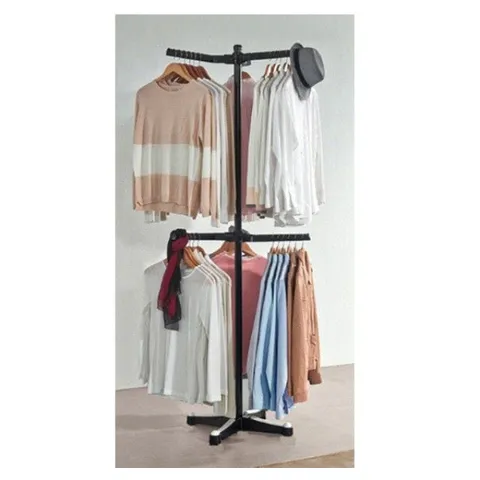 트리플행거(블랙) 국산행거 업그레이드 회전날개 행거 이동식행거 트리플행거 회전행거