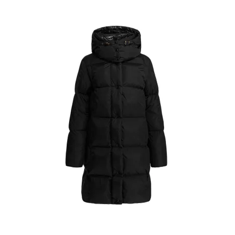 25FW 리트 LITTE 로고 패치 롱 패딩자켓 블랙 1C000 20 539ZD 99B